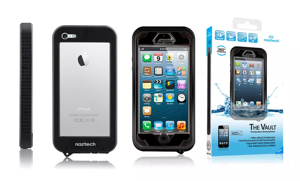 Naztech Vault Waterproof iPhone 5/5s﻿ Case. Multiple Colors Available. Free Returns.  - Second Medium
