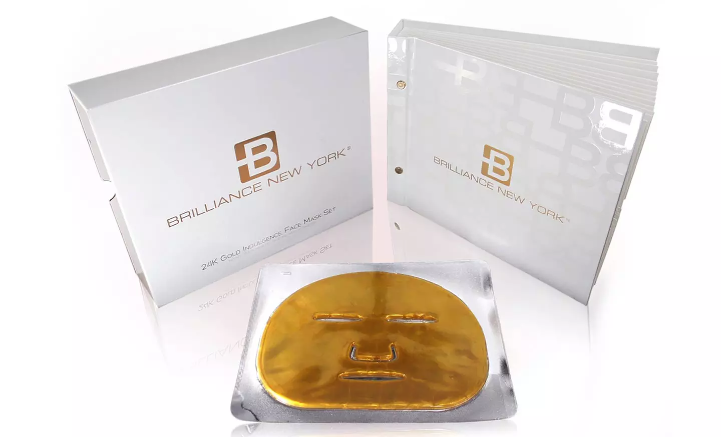 Brilliance New York 24K Gold Face Masks (12-Pack) - Primary Image