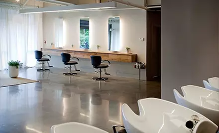 Cut with Aveda Hair Therapy and Optional Color Retouch or Highlights at Zona Professional Aveda Salon (Up to 61% Off) - Second Medium