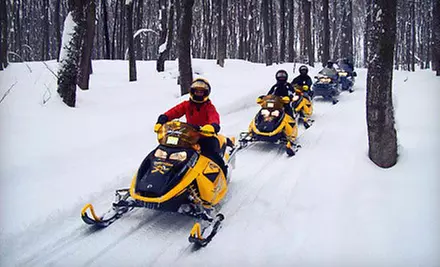 Snowmobile Rental for Two from BlueMountain Activities (Up to 75% Off) - Primary Image