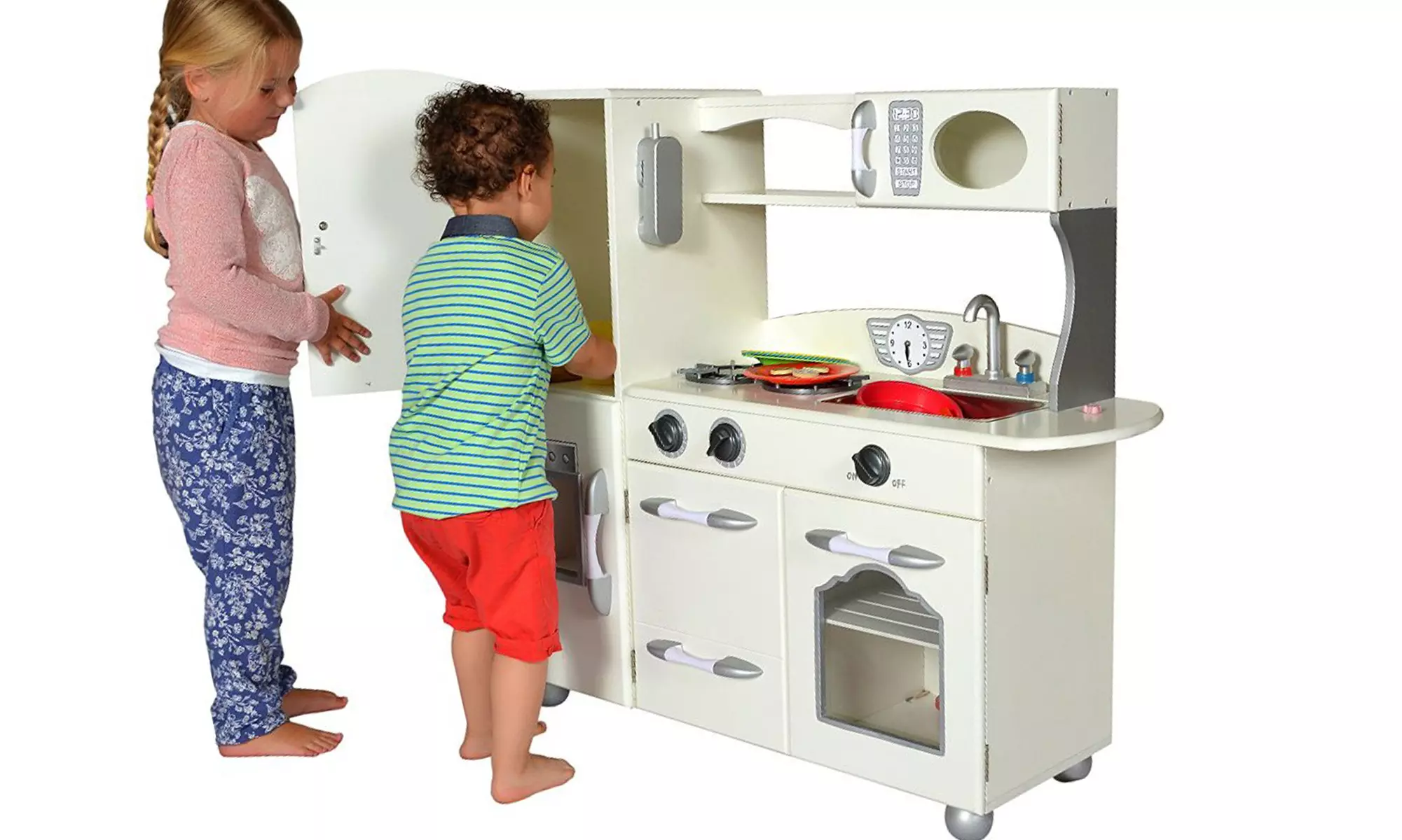 Teamson Designs Wooden Play Kitchen Sets. 1- and 2-Piece Sets from $139.99–$159.99. - Primary Image