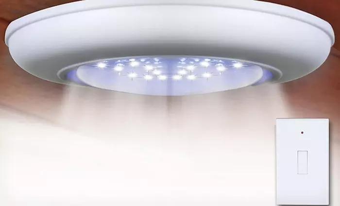One or Two Cordless Ceiling and Wall Lights with Remote Control - Second Medium