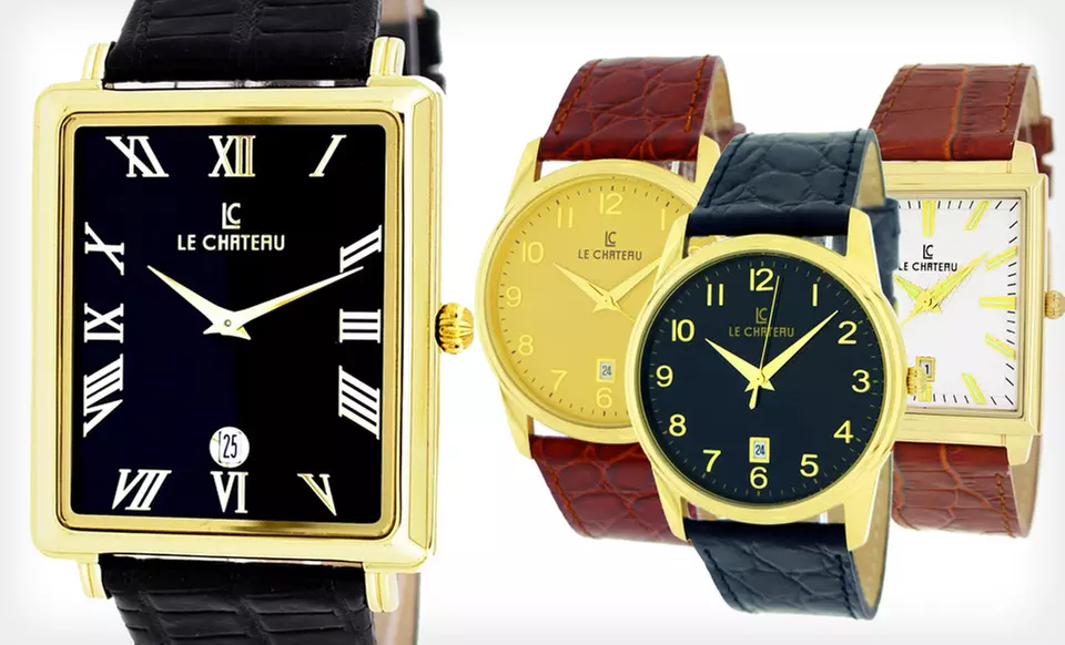 Le Chateau Men's Classica Watch (Up to 79% Off). 10 Styles Available. Free Shipping and Returns. - Primary Image