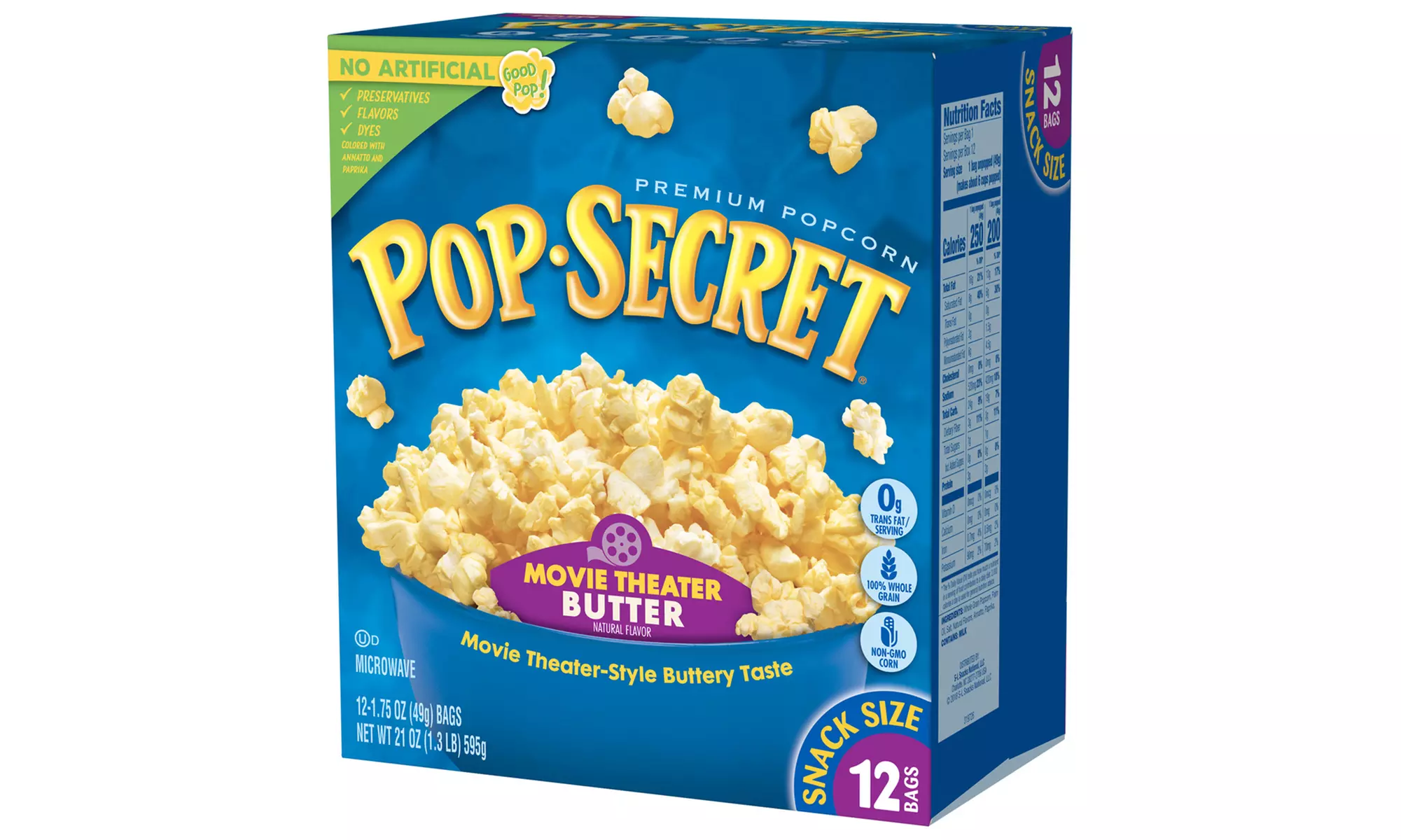 Pop Secret Snack Size Microwave Popcorn (12 Bags) - Second Medium