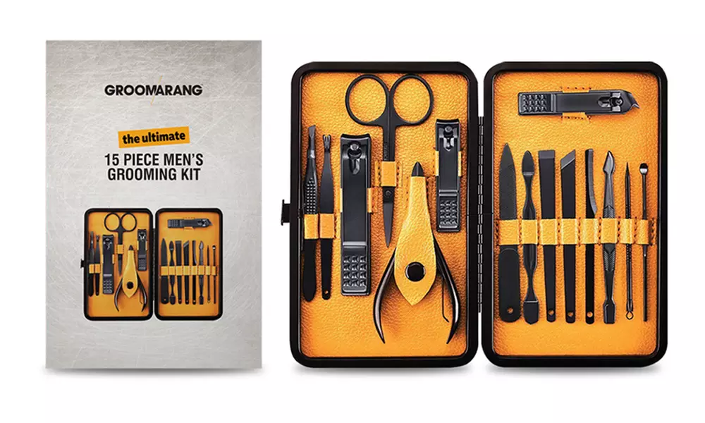 Groomarang 15-teiliges Pflege-Set für Herren, inkl. Versand - Primary Image