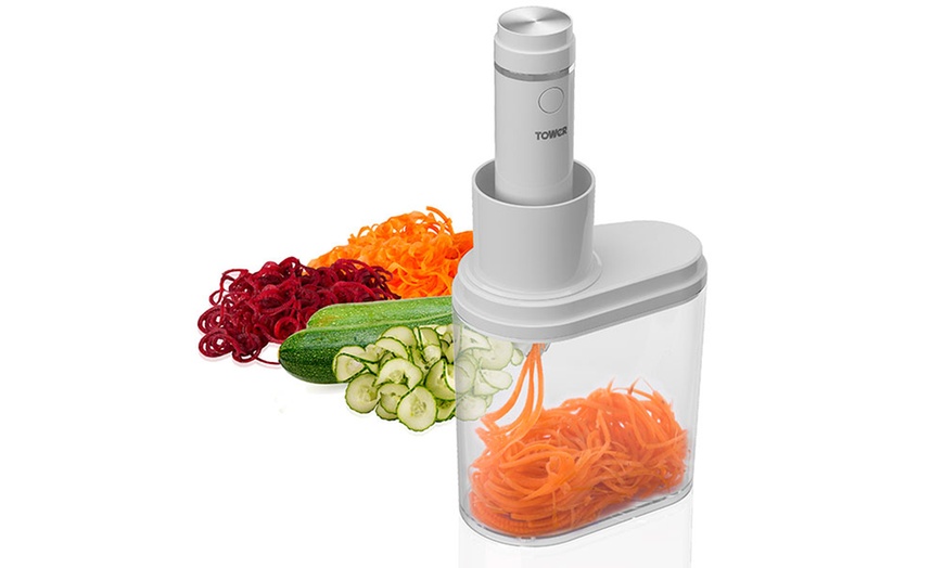 Image 2: Tower T19014 Electric Spiralizer