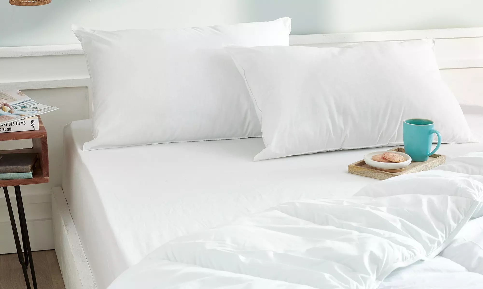 Lot de 2 oreillers BLANREVE "Douceur", fabriqué en France