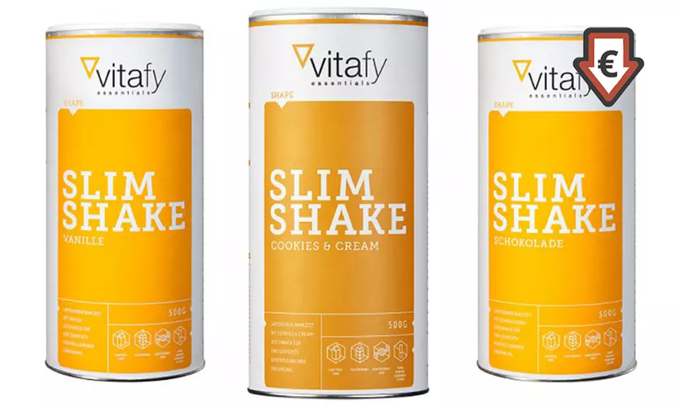 2x oder 3x 500 g Vitafy Essentials Slim Shake - Primary Image