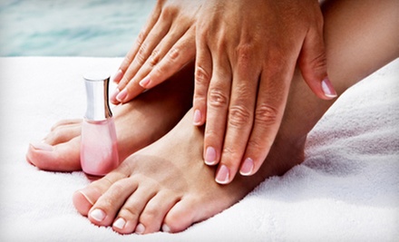 $32 for Shellac Manicure and Exfoliating Pedicure at Dynasty Salon in Maspeth ($67 Value) - Primary Image