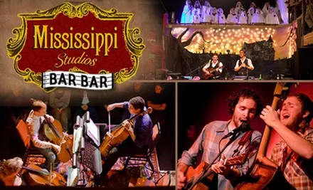 $10 Toward a Show Ticket and $10 Worth of Casual Fare and Drinks at Mississippi Studios and Bar Bar ($20 Value) - Primary Image
