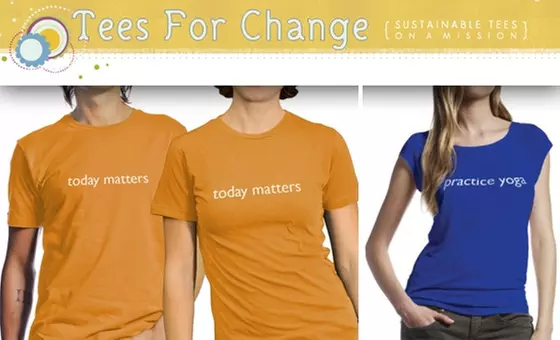 $30 for $60 Worth of Eco-Friendly Clothing at Tees For Change  - Primary Image