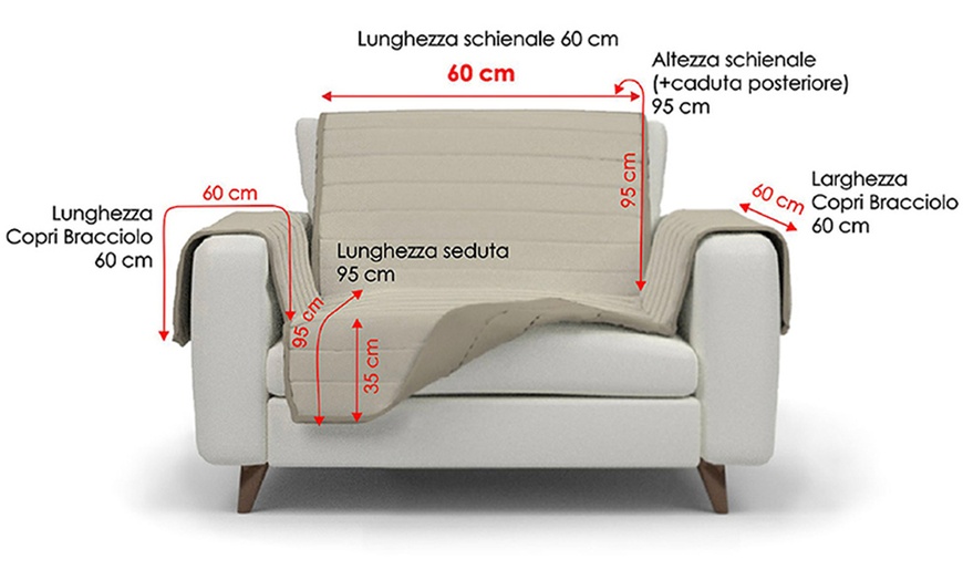Image 13: Wasserabweisender Sofabezug in verschiedenen Größen und Farben
