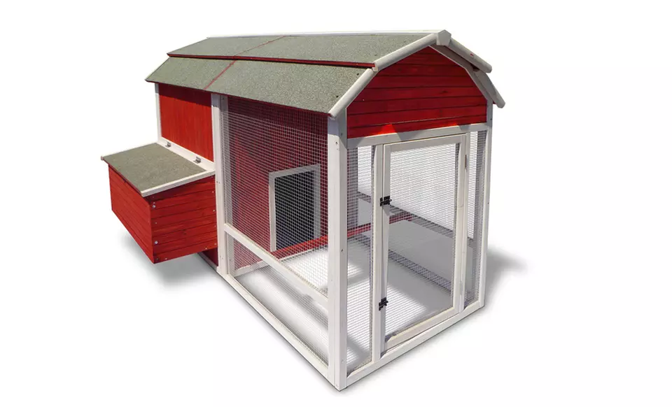 Old Red Barn Chicken Coop. Free Returns. - Primary Image