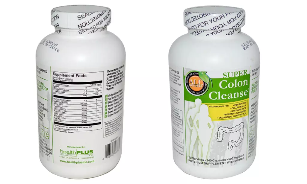 Health Plus Super Colon Cleanse Supplement (2-Month Supply) - Primary Image