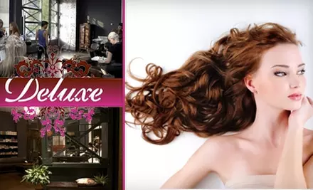$45 Haircut, Blowout, and Deep Conditioning at Deluxe Salon - Primary Image