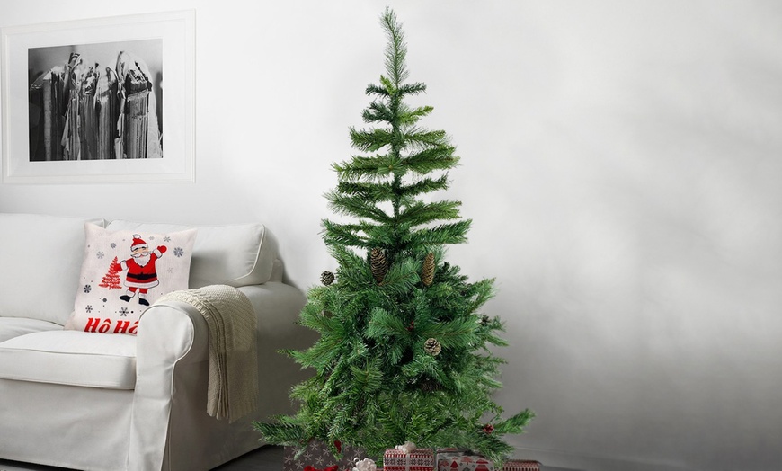 Image 1: Albero di Natale con pigne