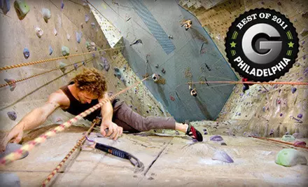 Climbing Lesson for One or Two or 5 or 10 Day Passes with Equipment Rental at Philadelphia Rock Gyms (Up to 57% Off) - Primary Image