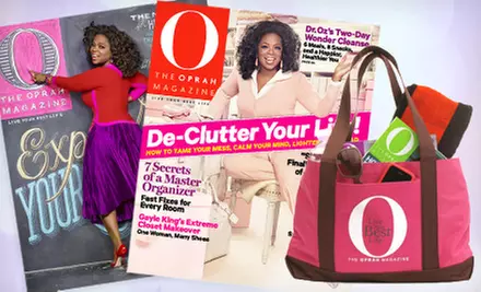 $10 for a One-Year Subscription to "O, The Oprah Magazine," Plus an Oprah Tote Bag ($18 Value). Shipping Included. - Primary Image