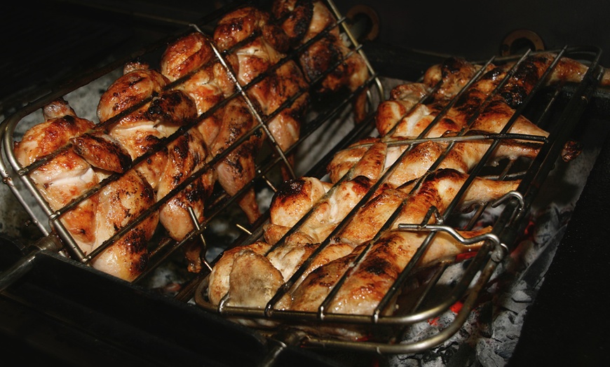 Image 1: Rotisserie Chicken Platter and Drink for Two