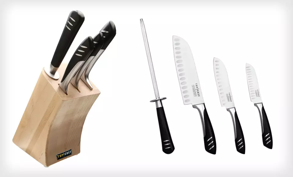 Five-Piece “Top Chef” Knife Sets (Up to 61% Off). Two Options Available. Free Shipping and Free Returns. - Primary Image