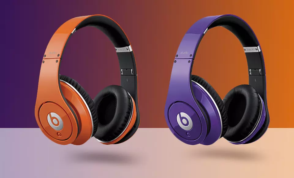 Beats by Dre Studio Headphones in Orange or Purple. Free Shipping. - Primary Image