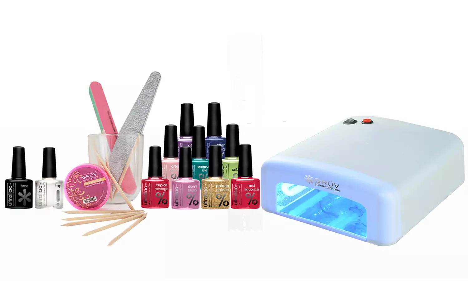 Professional UV Starter Nail Kit (from £17.99) and Lamp With Three or Five Colours (from £46.99) - Primary Image