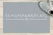 GMD Living Fußmatte „Schuhparkplatz“ in Grau oder Anthrazit in der Größe nach Wahl - Second Medium