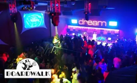 $6 for Two VIP Entrances, Drinks, and Slices of Pizza at the Boardwalk Complex ($15 Value) - Primary Image
