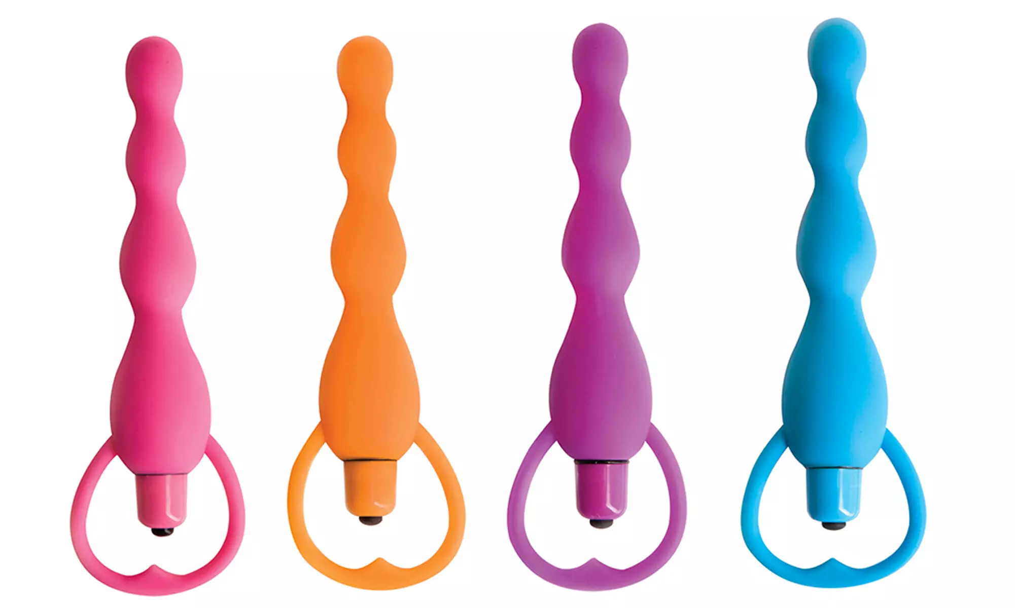 Climax Silicone Vibrating Anal Beads - Primary Image