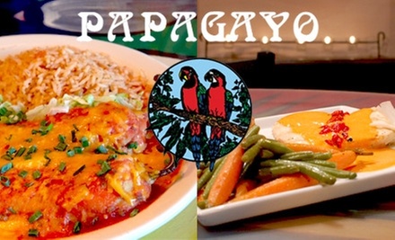 $15 for $30 Worth of Authentic Mexican Fare and Drinks at Papagayo Mexican Restaurant & Cantina - Primary Image