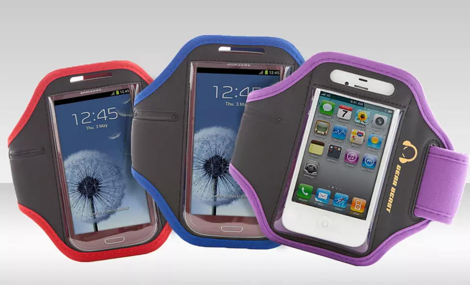 $7.99 for a Sports Armband for iPhone Samsung Galaxy Smartphones ($29.99 List Price). Multiple Styles. Free Returns. - Primary Image