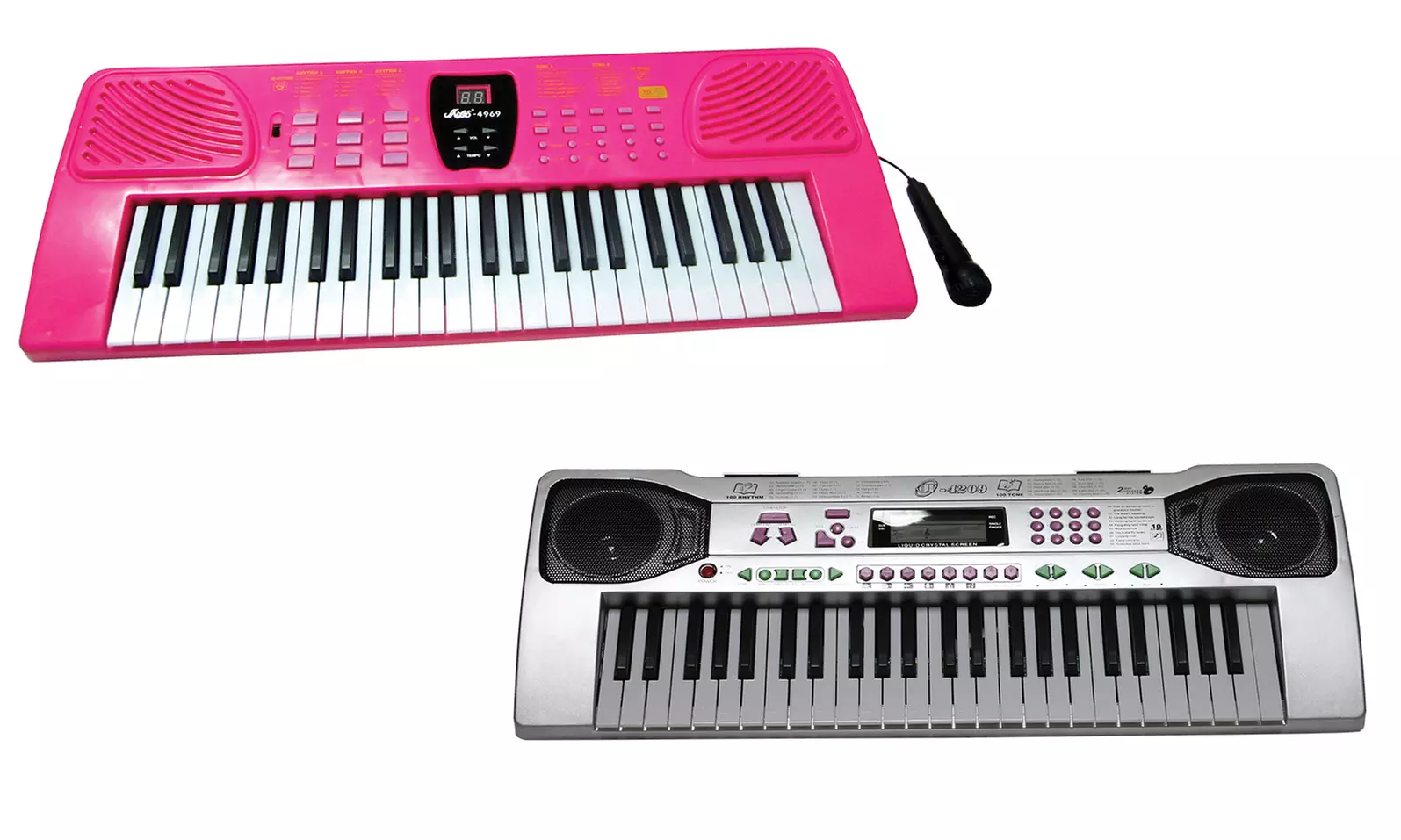 Beginner Electronic Keyboard with Microphone for Kids - Primary Image