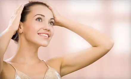 Three Laser Hair-Reduction Treatments at Bloom Med Spa. Two Options Available.  - Primary Image