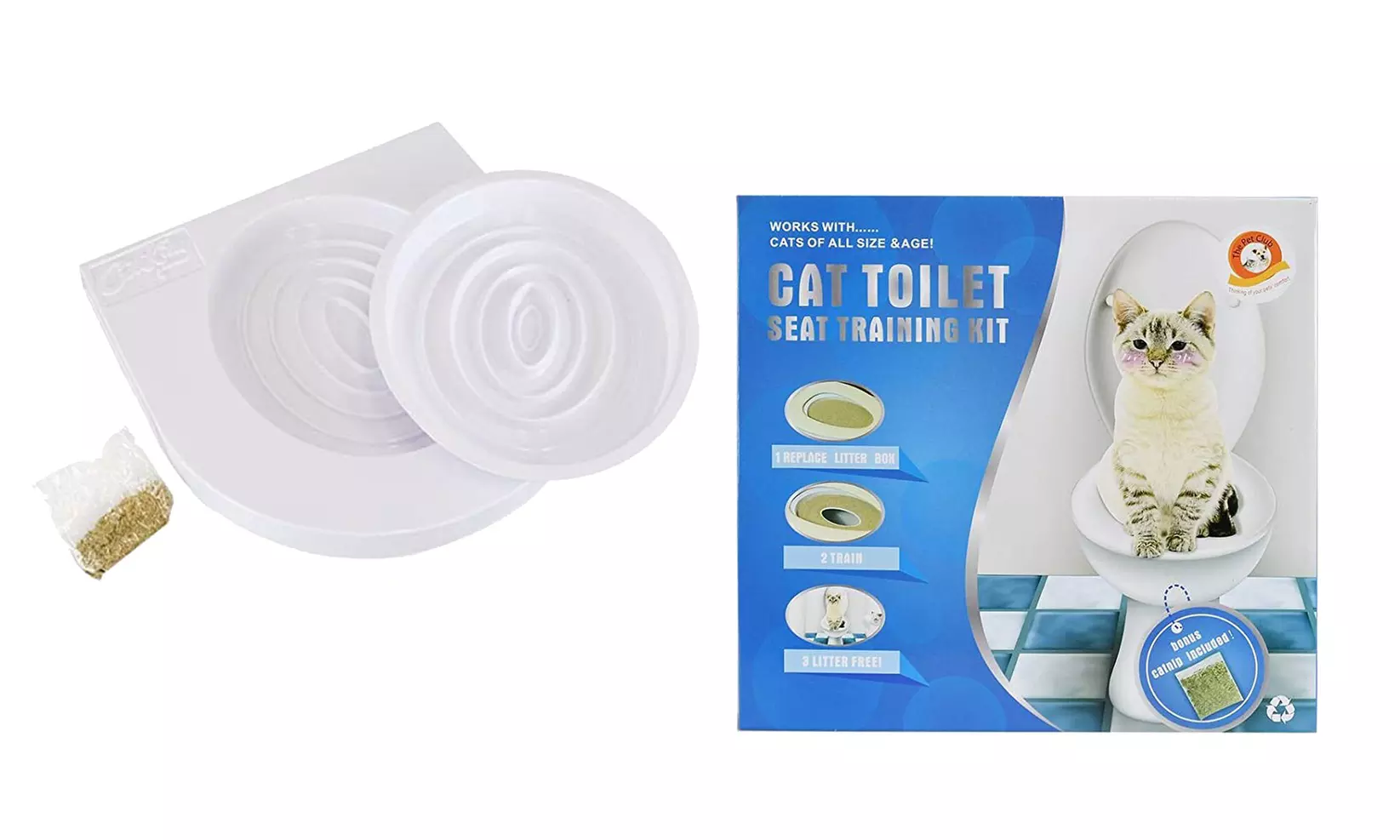 1 ou 2 sièges de toilettes pour chat - Image 2