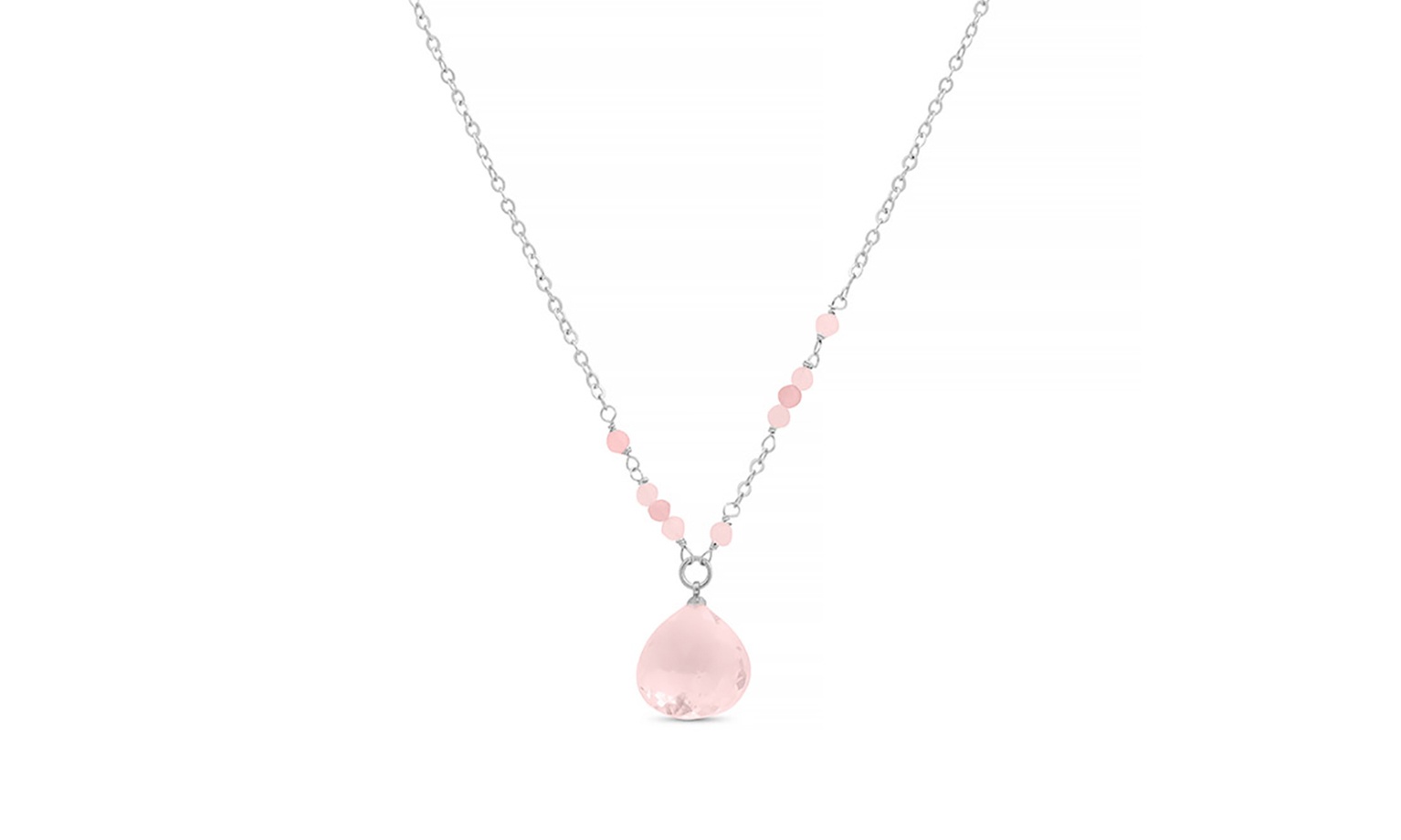 Collier "Zoqoyi" avec quartz rose de Luxenter