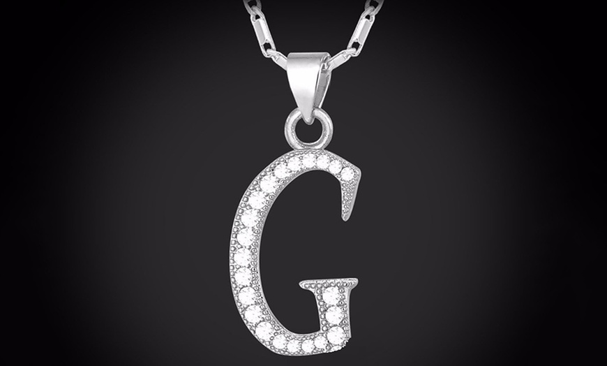 Image 8: Alphabet Pendant with Chain