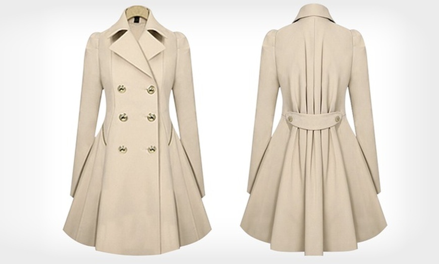 Image 2: Double-Breasted Trench Coat