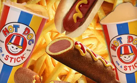 $4 for $8 Worth of Hot Dogs, Fries, and Lemonade at Hot Dog on a Stick - Primary Image