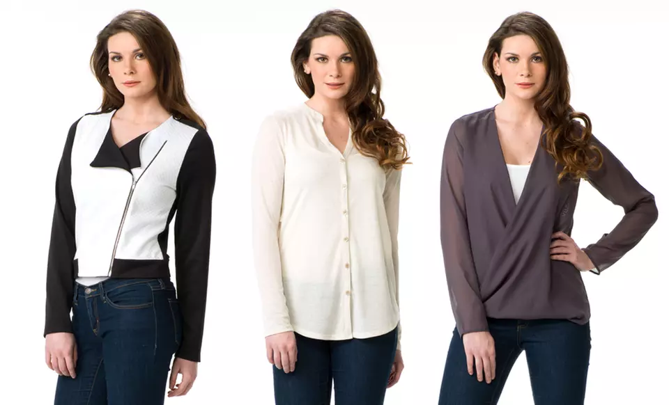 S.H.E. Women's Tops and Jackets. Multiple Styles Available from $26.99–$32.99. - Primary Image
