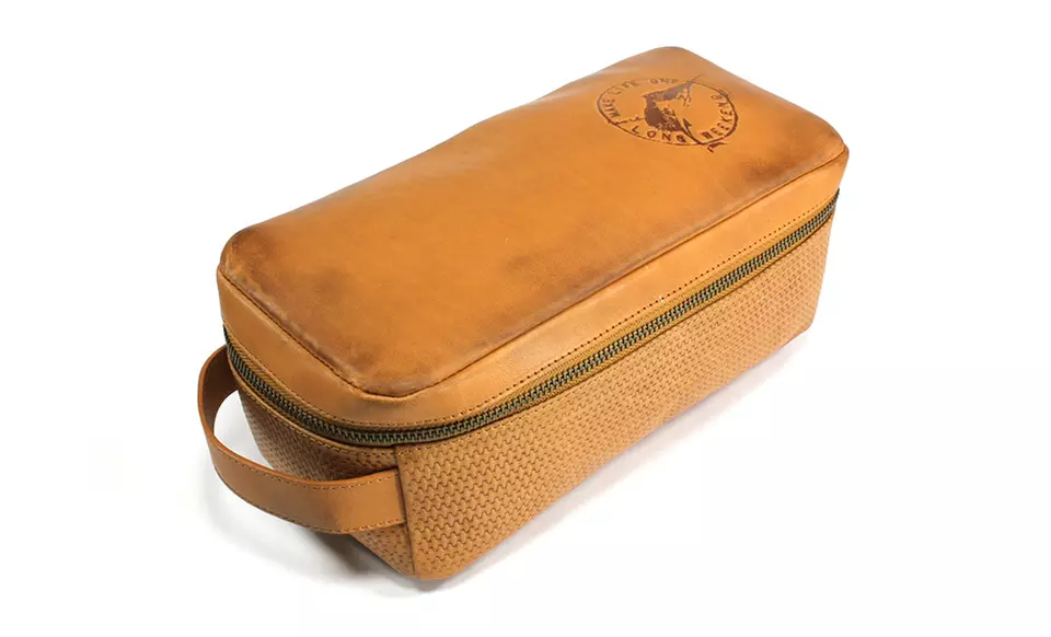 Tommy Bahama Weekender Dopp Kit in Black or Tan. Free Returns. - Second Medium