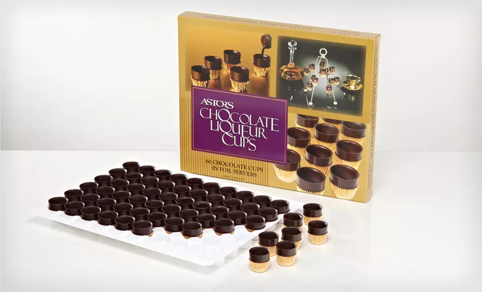 $21 for a Box of 60 Astor Chocolate Liquor Cups with Standard Shipping Included ($51.69 Total Value) - Second Medium