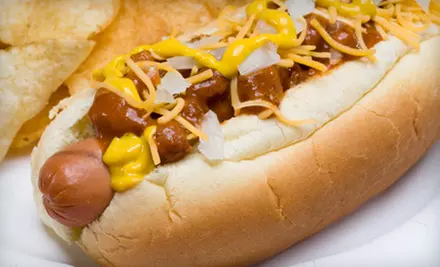 $7 for $15 Worth of Detroit-Style Coney Dogs and Diner Fare at Omega Coney Island of North Carolina. Two Locations Available.  - Primary Image