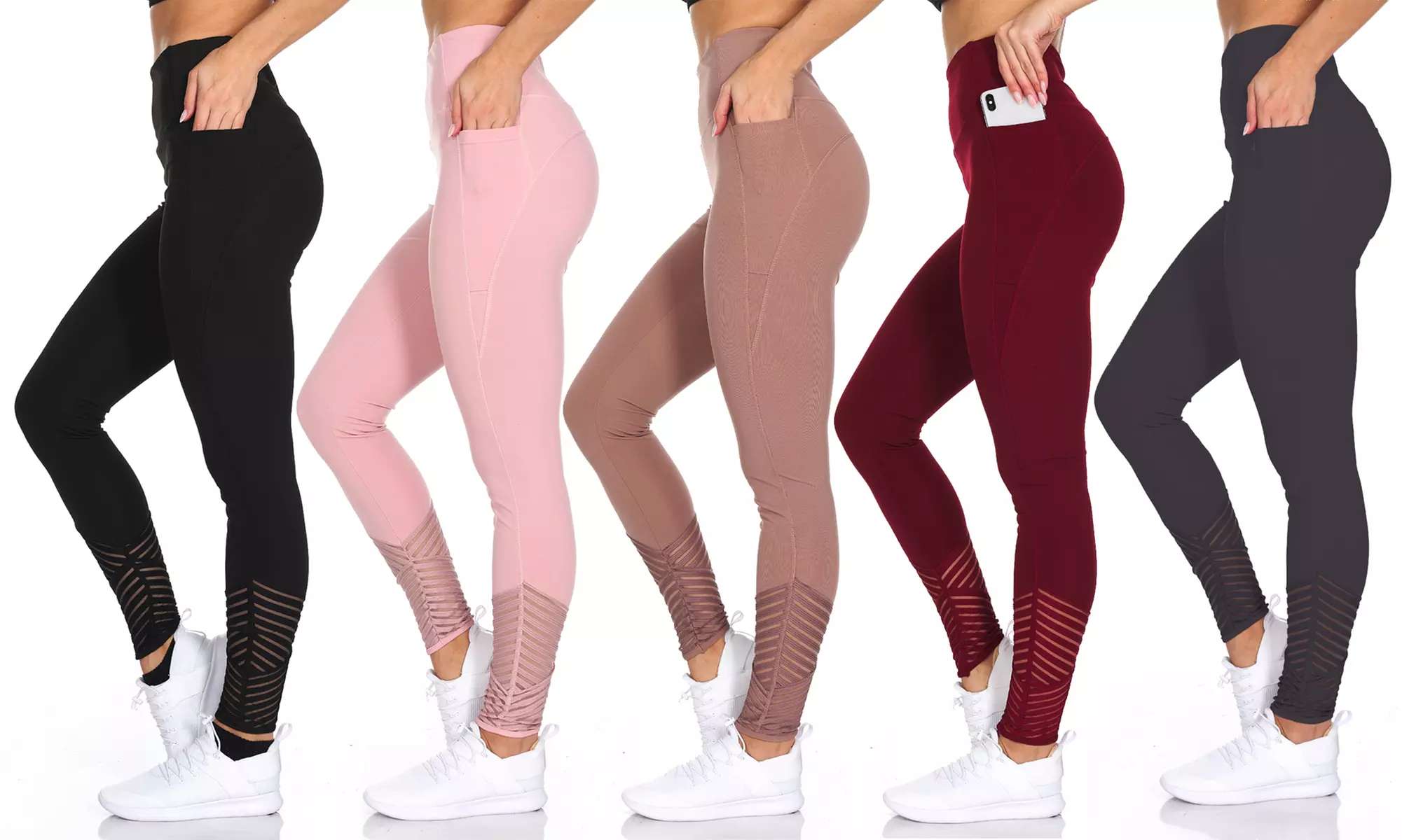 BSP Women's High-Waist Active Leggings.  - Primary Image