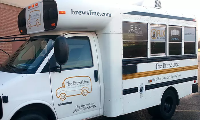 Brewery Bus Tour for One or Two from The BrewsLine (Up to 50% Off) - Primary Image