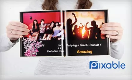 $10 for One Hardcover 8"x8", 16-Page Photo Book from Pixable ($30.94 Value) - Primary Image