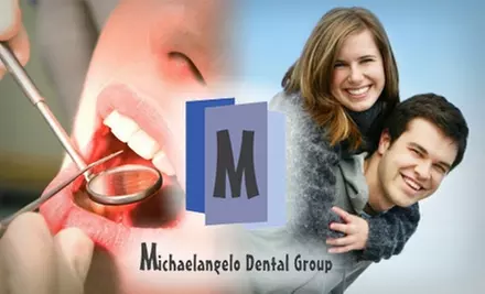 $49 for a Complete Exam, Cleaning, X-rays, and Custom-Fitted Teeth-Whitening Kit from Michaelangelo Dental Group ($680 Value) - Primary Image