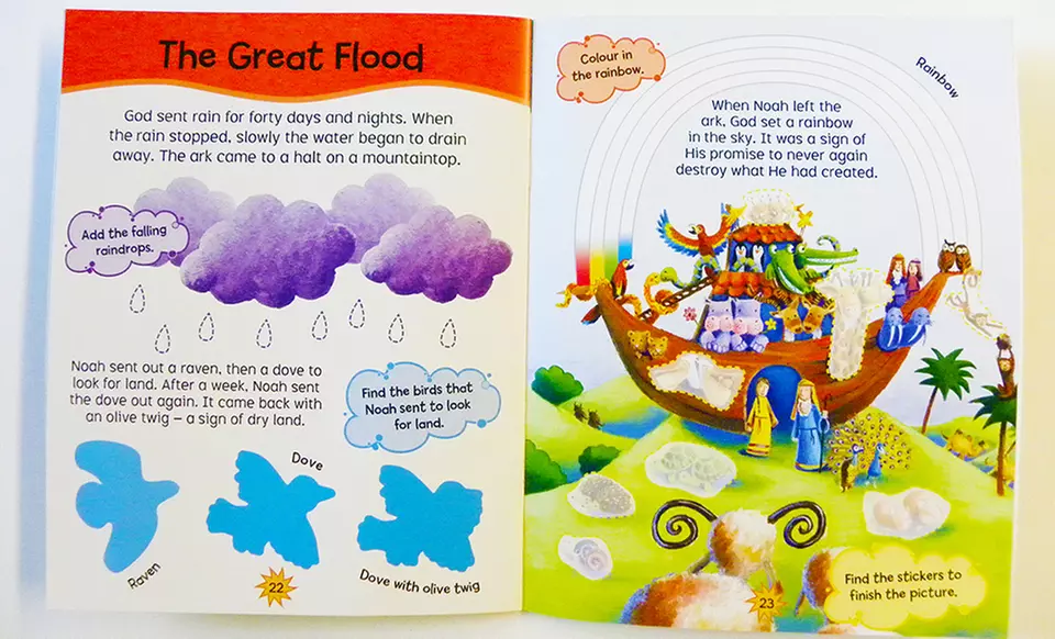 My First Bible Sticker Activity Book Bundle - Second Medium