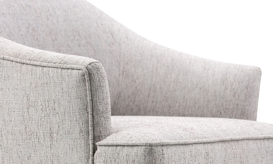 Louise Linen Look Tub Chair Groupon Goods