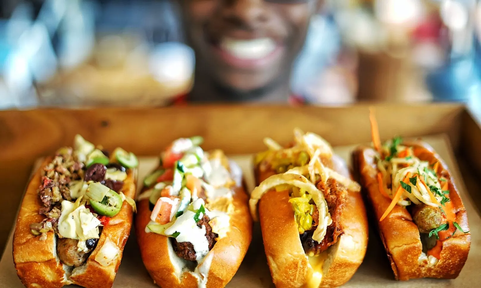 Discover HalfSmoke's vibrant American casual dining with unique lunch deals up to 50% off for a memorable experience - Primary Image