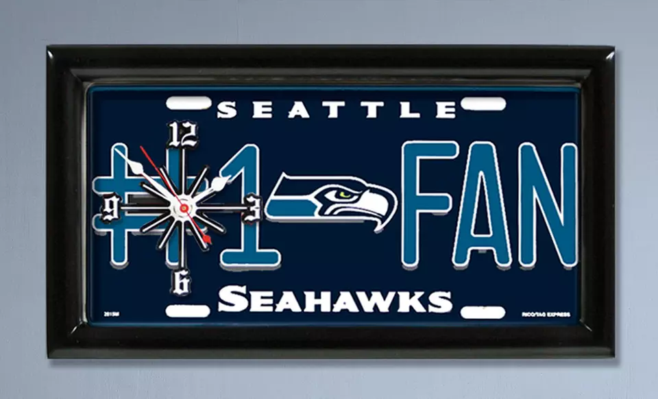 NFL License Plate Clock - Primary Image